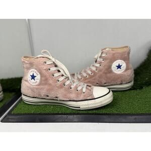 CONVERSE Hi Top Limited Edition Pink Faux Fur - Women's 9